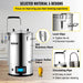 VEVOR Electric Brewing System, 9.2 Gal/35 L Brewing Pot, All-in-One Home Beer Brewer w/Pump - The Beer Connoisseur® Store