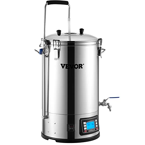 VEVOR Electric Brewing System, 9.2 Gal/35 L Brewing Pot, All-in-One Home Beer Brewer w/Pump - The Beer Connoisseur® Store