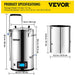 VEVOR Electric Brewing System, 9.2 Gal/35 L Brewing Pot, All-in-One Home Beer Brewer w/Pump - The Beer Connoisseur® Store