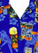 V.H.O Funky Hawaiian Shirt, Beerbottle, Blue, XL - The Beer Connoisseur® Store