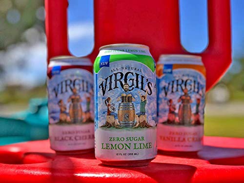 Virgil’s, Zero Sugar Lemon Lime, Great Tasting Zero Calorie Keto Friendly Soda (24- 12oz cans) - The Beer Connoisseur® Store
