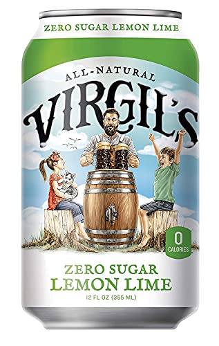 Virgil’s, Zero Sugar Lemon Lime, Great Tasting Zero Calorie Keto Friendly Soda (24- 12oz cans) - The Beer Connoisseur® Store
