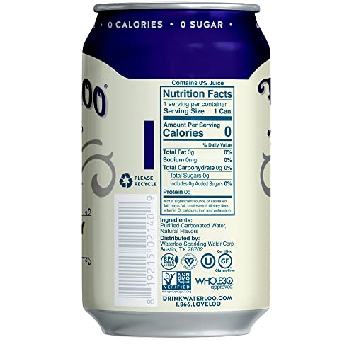 Waterloo Sparkling Water, Blackberry Lemonade Naturally Flavored, Pack of 24, 12 Fl Oz Cans | Zero Calories | Zero Sugar or Artificial Sweeteners | Zero Sodium - The Beer Connoisseur® Store