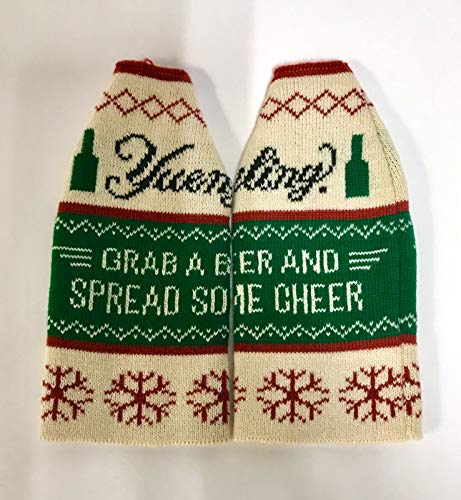 Yuengling Lager Ugly Christmas Sweater Bottle Cooler | Grab a Beer and Spread Some Cheer | Pack of One (1) - The Beer Connoisseur® Store